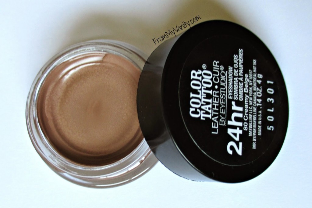 Maybelline Color Tattoo Leather Collections Creamy Beige Eyeshadow Review