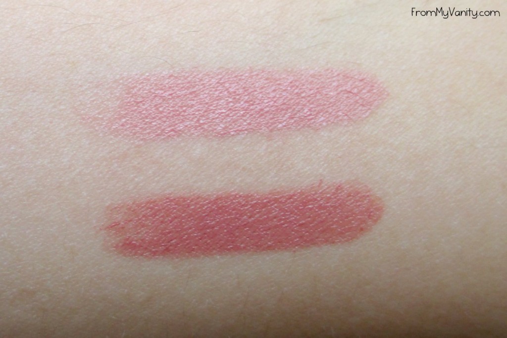 Bite Beauty Luminous Creme Lipstick Duo | Swatches of the colors Lynch and Musk