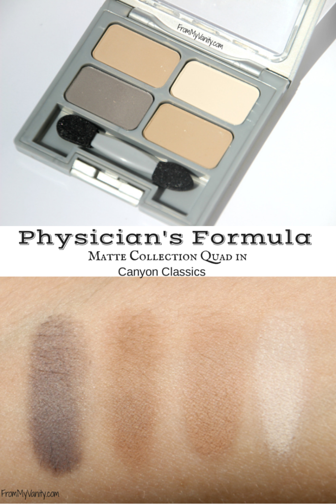 Physicians Formula Matte Collection Quad // Canyon Classic // Review & Swatches // FromMyVanity.com