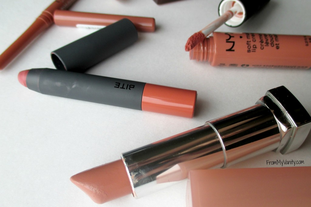 Top 5 Nude Lips for Light Medium Skintone // Lipsticks // FromMyVanity.com