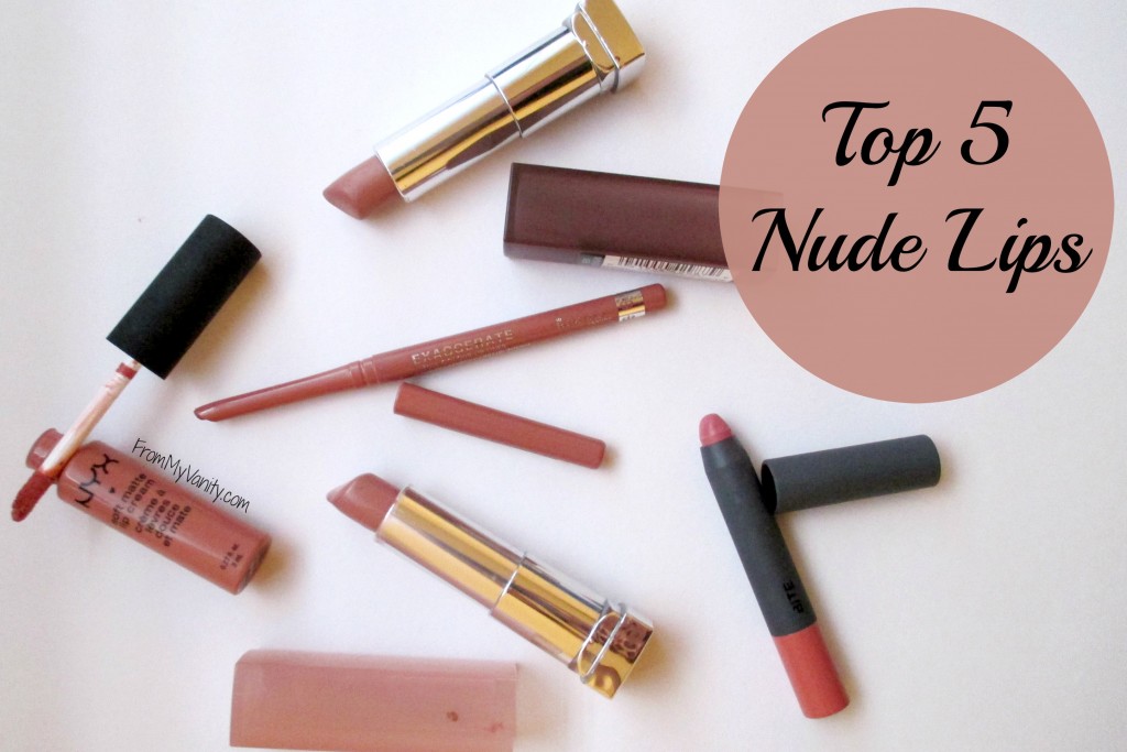 Top 5 Nude Lips for Light Medium Skintone // FromMyVanity.com