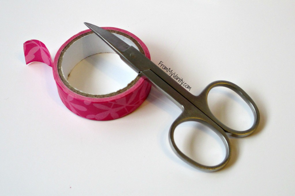 How to Organize Your Samples So You'll Actually Use Them // Pink Washi Tape // From My Vanity