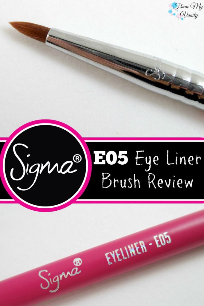 Sigma E05 Eye Liner Brush // Review // From My Vanity