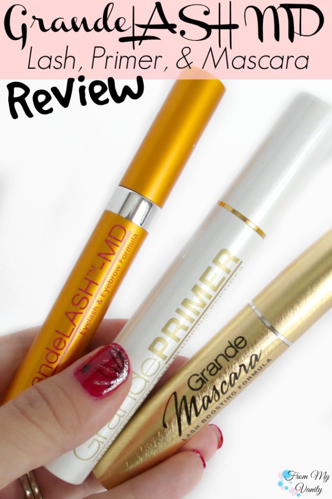 Grande Lash MD's GrandeLASH, GradePRIMER, and GrandeMASCARA Review // Pin and Read Later! // #GrandeLashMD #LongLashes // FromMyVanity.com