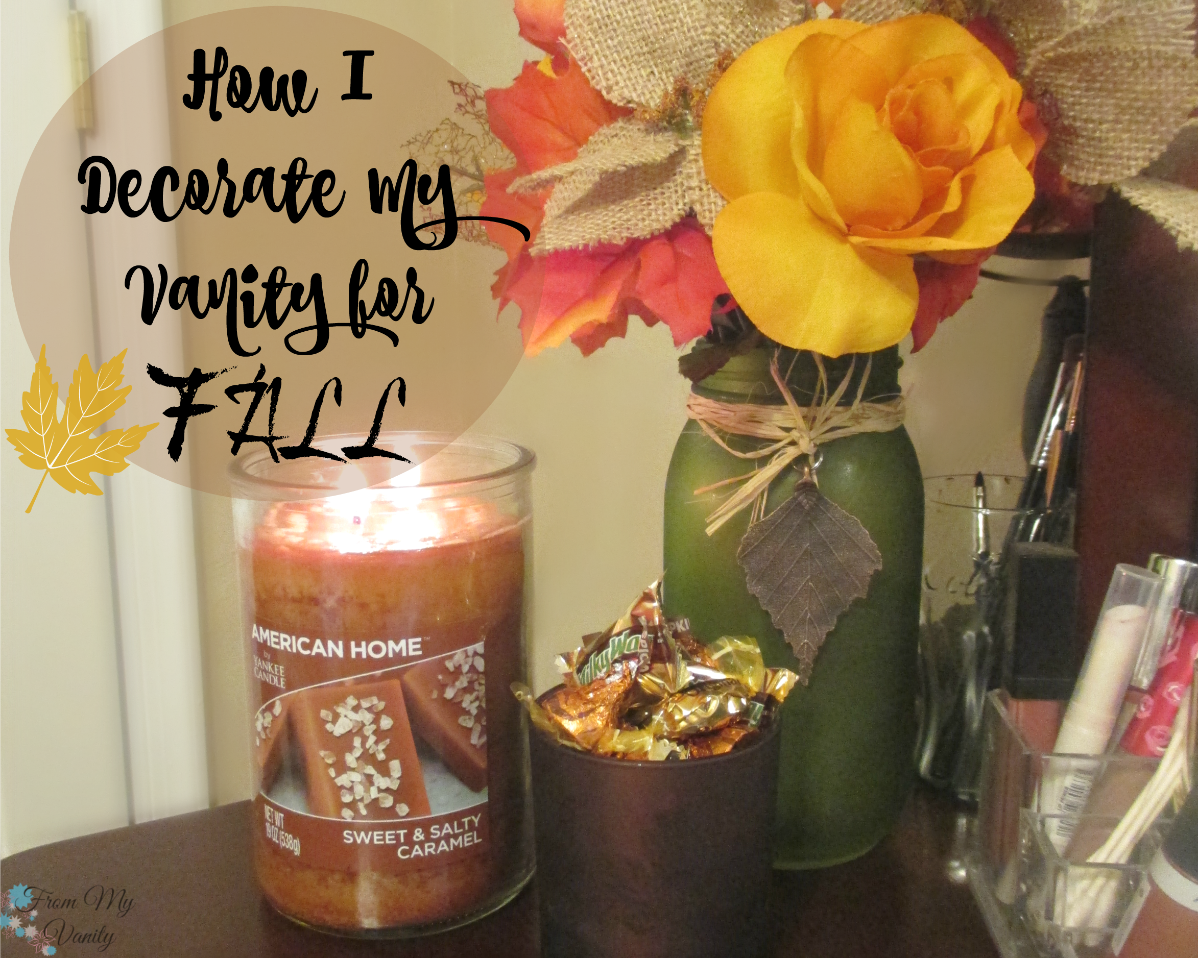 Decorate Your Vanity for Fall // Fall Inspired // #LoveAmericanHome #CollectiveBias #ad // FromMyVanity.com