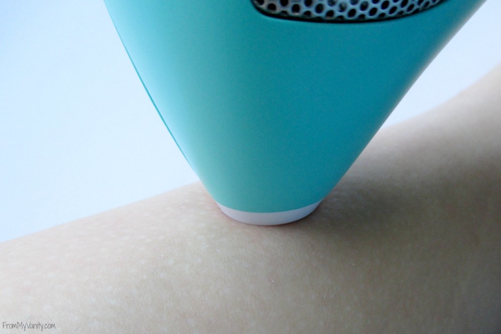 Tria Beauty // Hair Removal Laser 4x // Step-By-Step Tutorial // Step 4: Place Laser Against Skin // First Impressions // #TriaBeauty FromMyVanity.com
