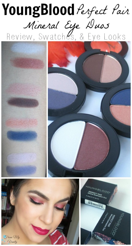 YoungBlood Perfect Pair // Mineral Eyeshadow Duos // Review, Swatches, & Eye Looks // #ybskin #youngblood @LadyKaty92 FromMyVanity.com