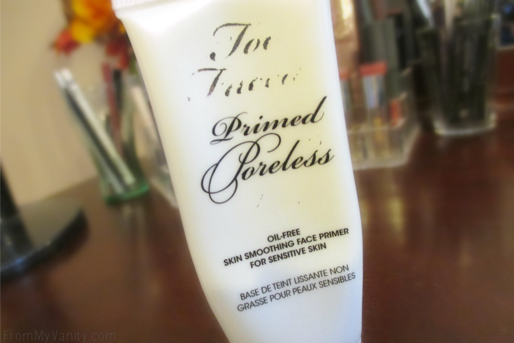 Project Pan: Finish 7 by Spring // Too Faced Primed & Poreless Primer // #Panning #ProjectPan FromMyVanity.com