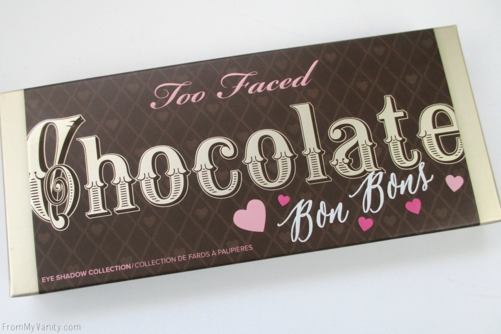 Too Faced Chocolate Bon Bons Palette // Review, Swatches, & Eye Looks // Packaging, Box // FromMyVanity.com