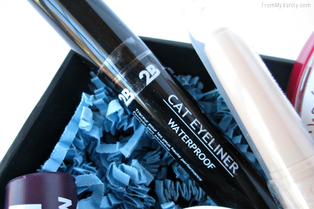 I was so impressed with this felt-tip liquid eyeliner -- and I typically don't like felt tips! 2B Colours