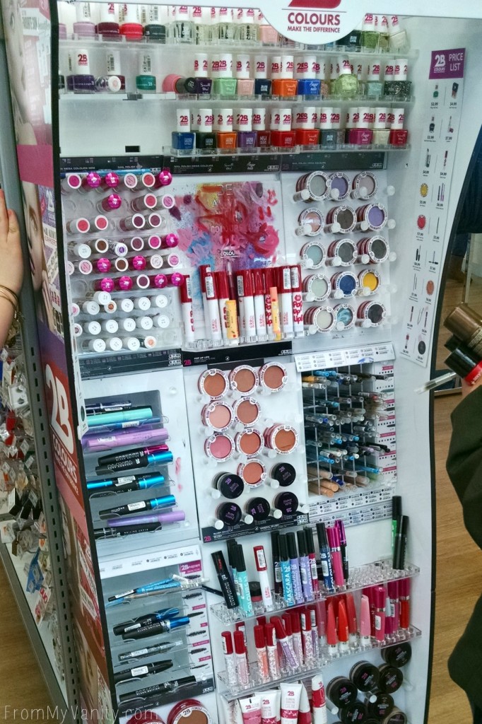 2B Colours // I found their makeup display at Ulta!