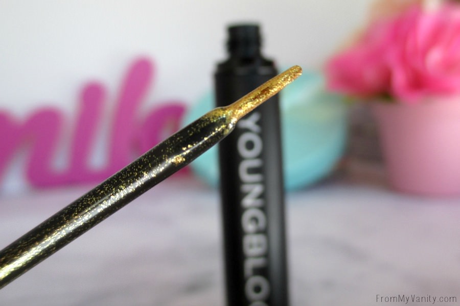 A close up of Youngblood's new gold liquid liner that's perfect for all special occasions!