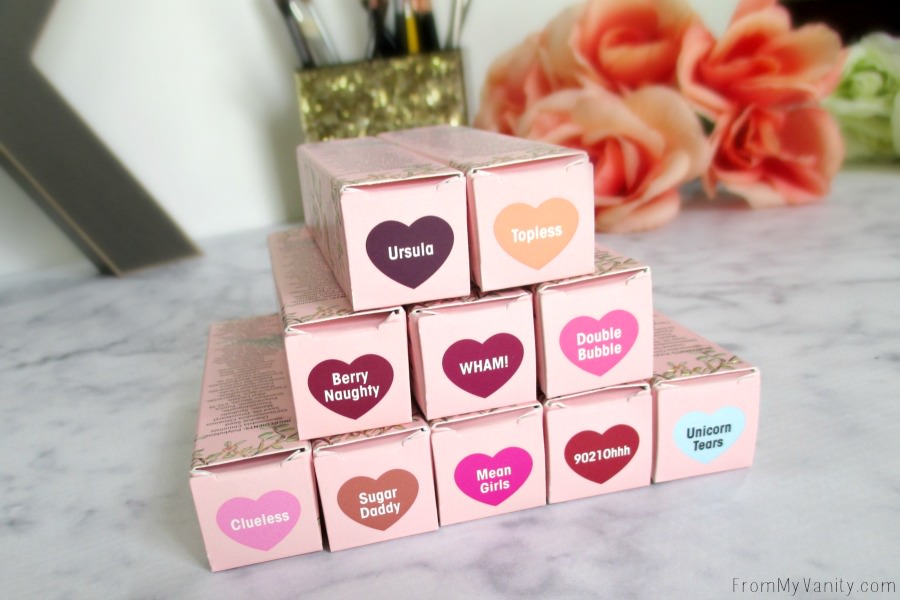 So many new, fun colors added to the Too Faced La Creme Color Drenched lipstick collection!