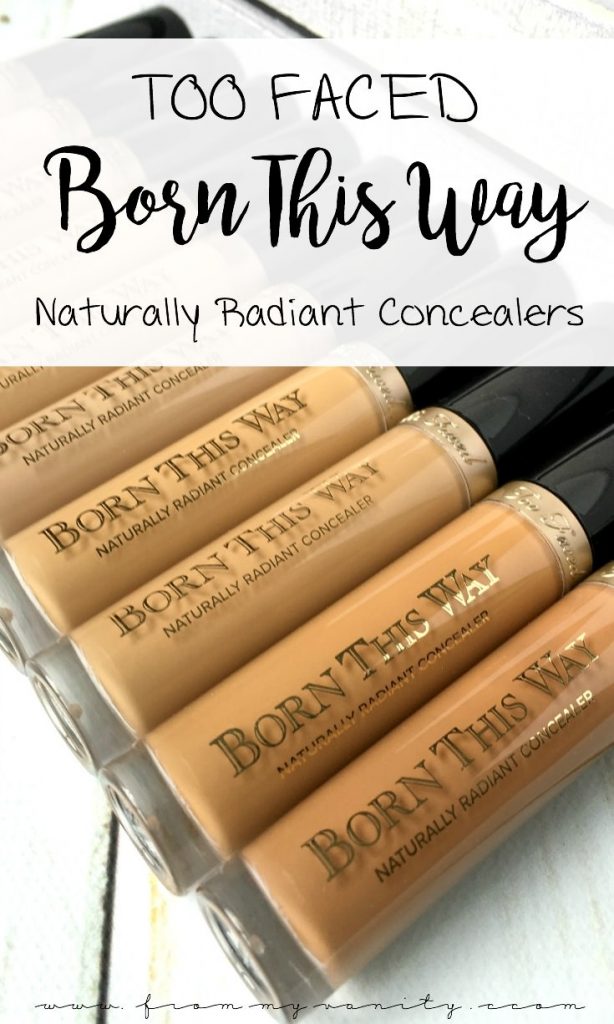 These Born This Way concealers look amazing and pair perfectly with the original foundation. Way ta go, Too Faced!