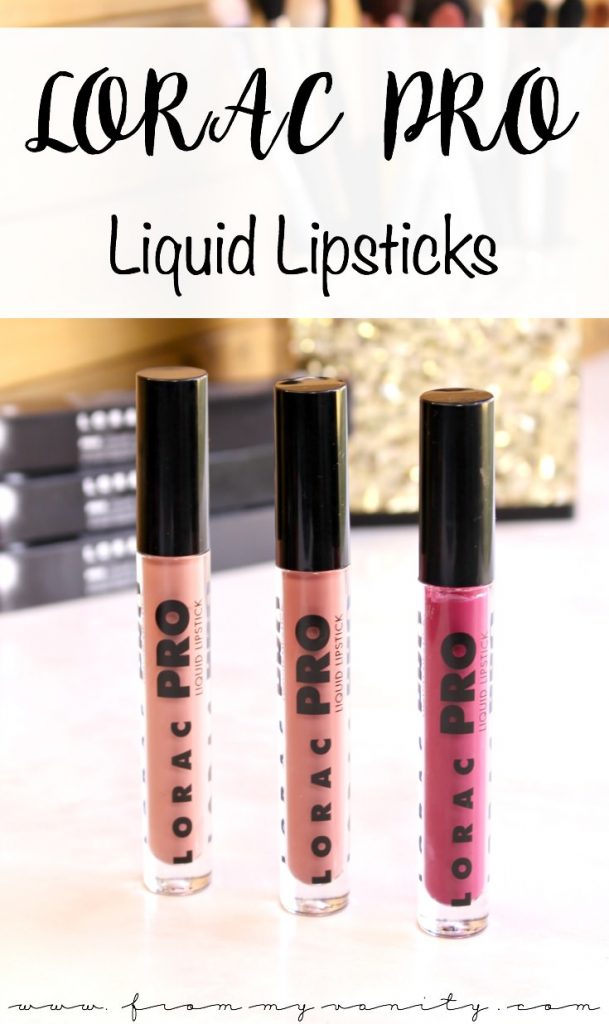 So many beautiful, neutral shades in the LORAC PRO Liquid Lipstick line -- I don't know which one I want to get first!