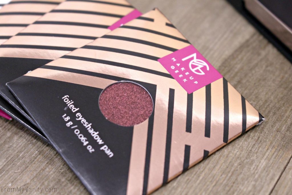 Makeup Geek Foiled eyeshadows all packaged up!