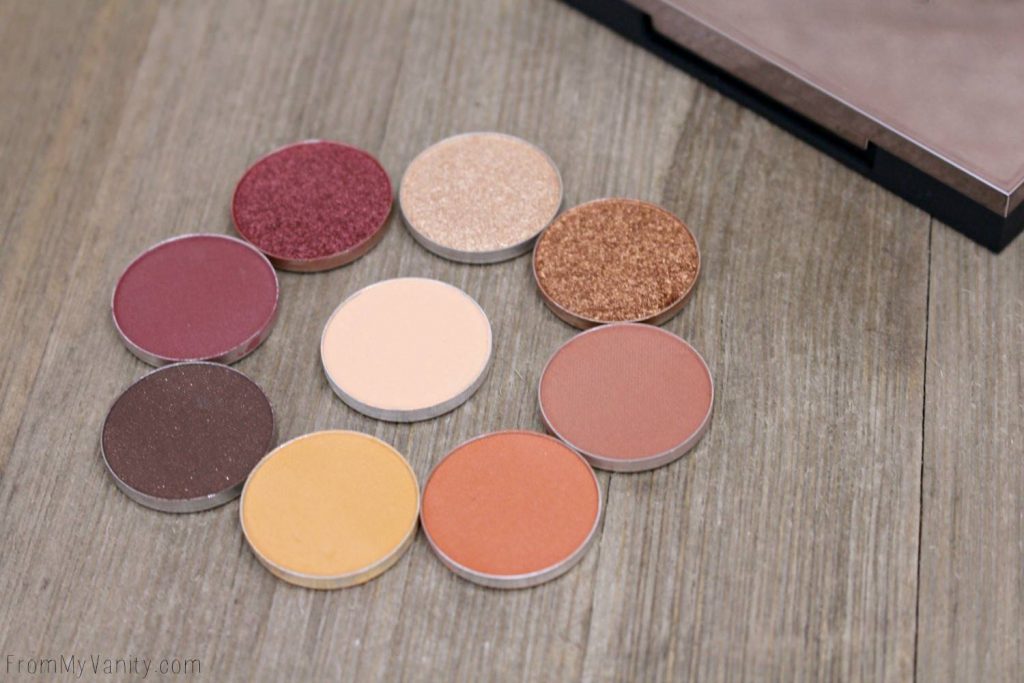 All eyeshadows are from Makeup Geek's Autumn Glow bundle!
