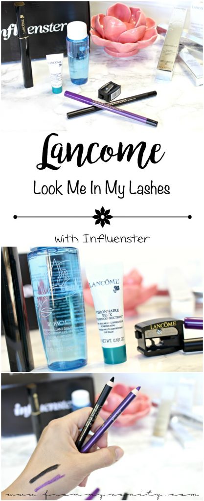 New Eye Products from Lancome! Influenster sends out these products recently and here's a review! #LookMeInMyLashes