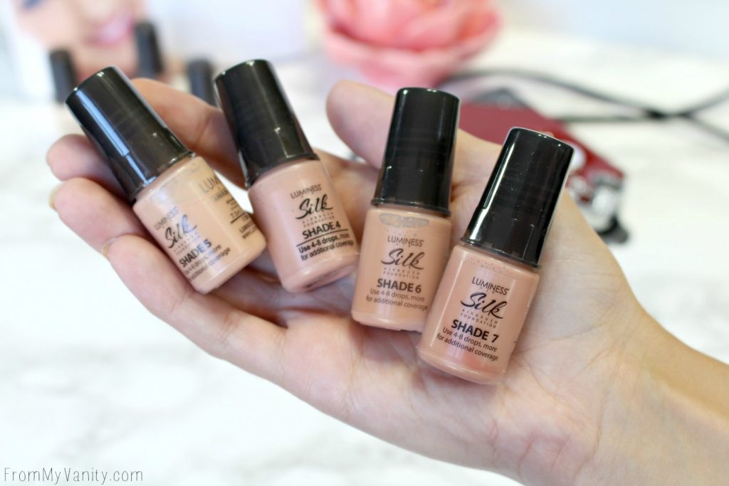 Foundation selection of the Luminess Air airbrush makeup