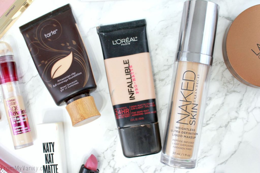 Tarte Amazonian Clay Foundation | L'Oreal Infallible Pro-Matte Foundation | Urban Decay Naked Skin Foundation | Best of Beauty 