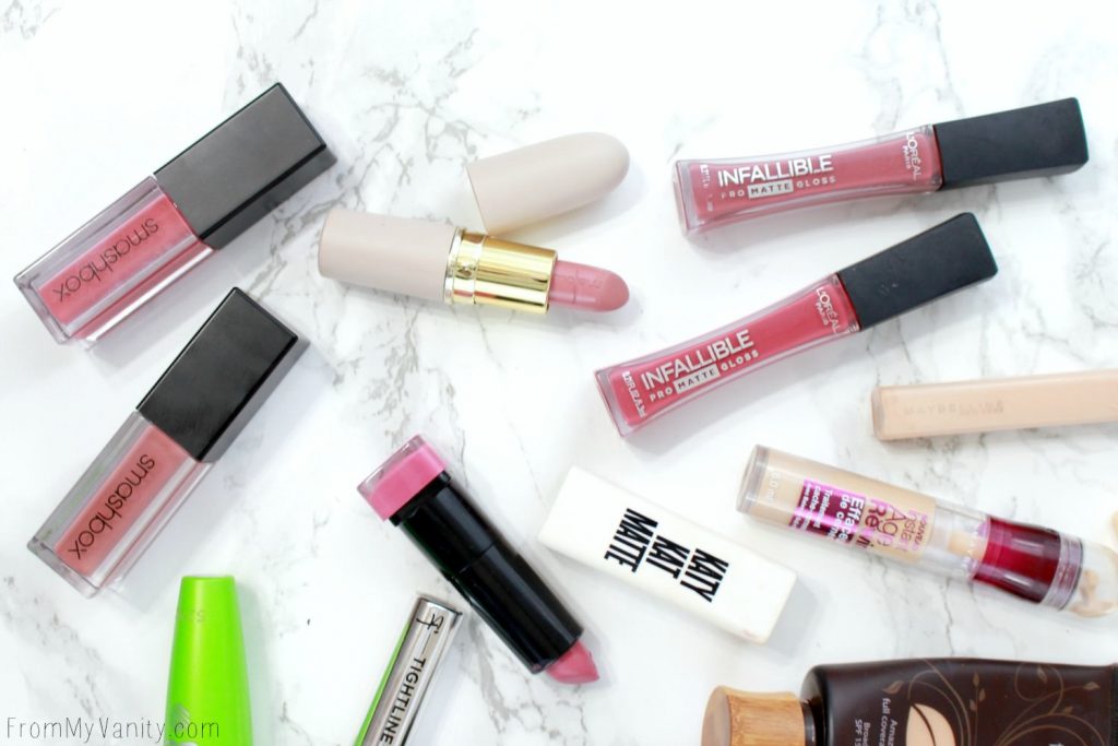 Smashbox Always On Liquid Lipstick | Mellow Cosmetics Creamy Matte Lipstick | L'Oreal Infallible Pro-Matte Gloss | Covergirl Katy Kat Matte Lipstick | Best of Beauty