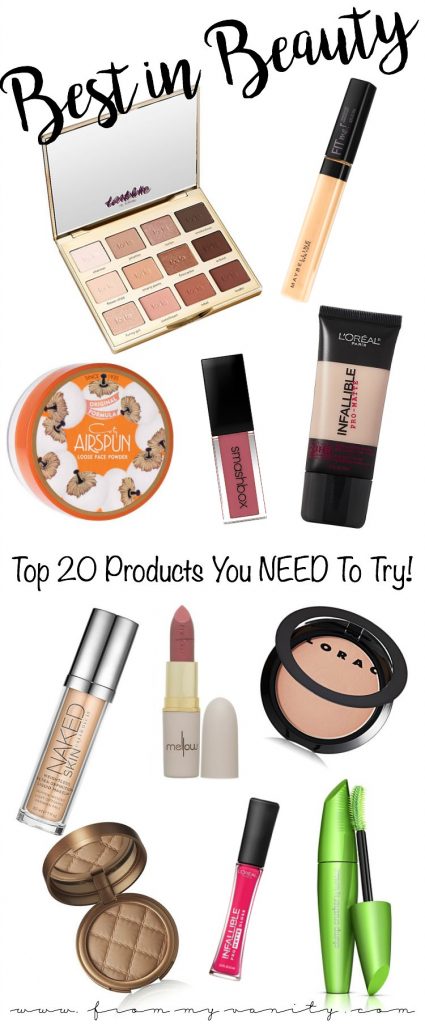 Best of Beauty | Top 20 Makeup Products You NEED to Try | Favorite Products in 2016