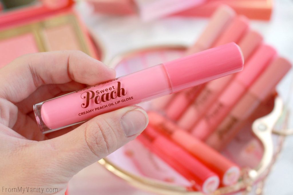 Too Faced Sweet Peach Collection | Sweet Peach Creamy Peach Oil Lipgloss | LIMITED EDITION