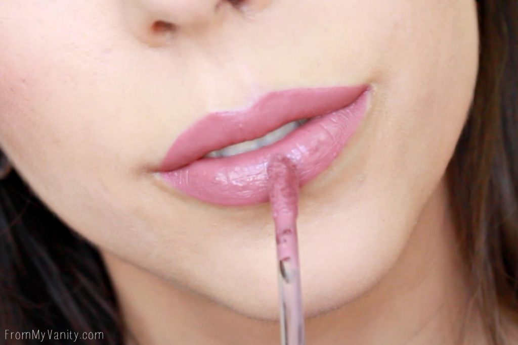 Wet n Wild Liquid Catsuit Matte Lipsticks | Rebel Rose | Lip swatch