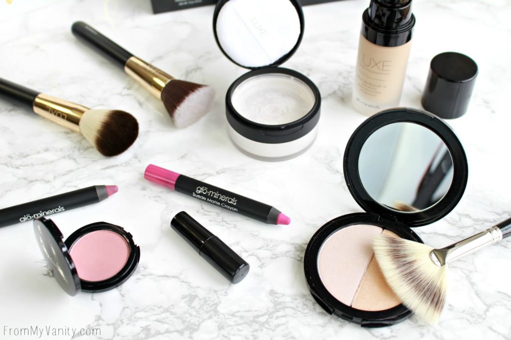 Date Night Makeup with Glo Minerals | Flatlay