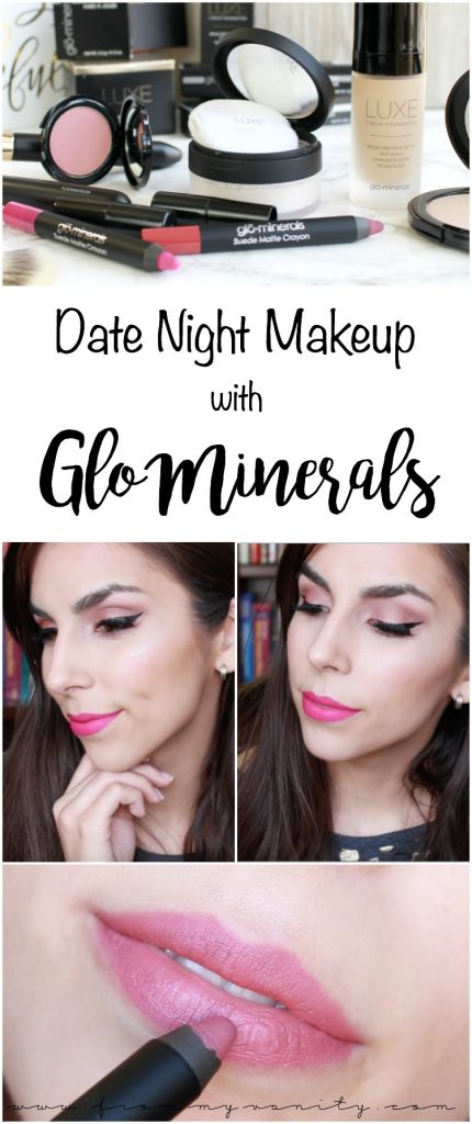 Date Night Makeup with Glo Minerals | Valentine's Day Makeup Inspiration | Quick & Easy Makeup | New Products from Glo Minerals