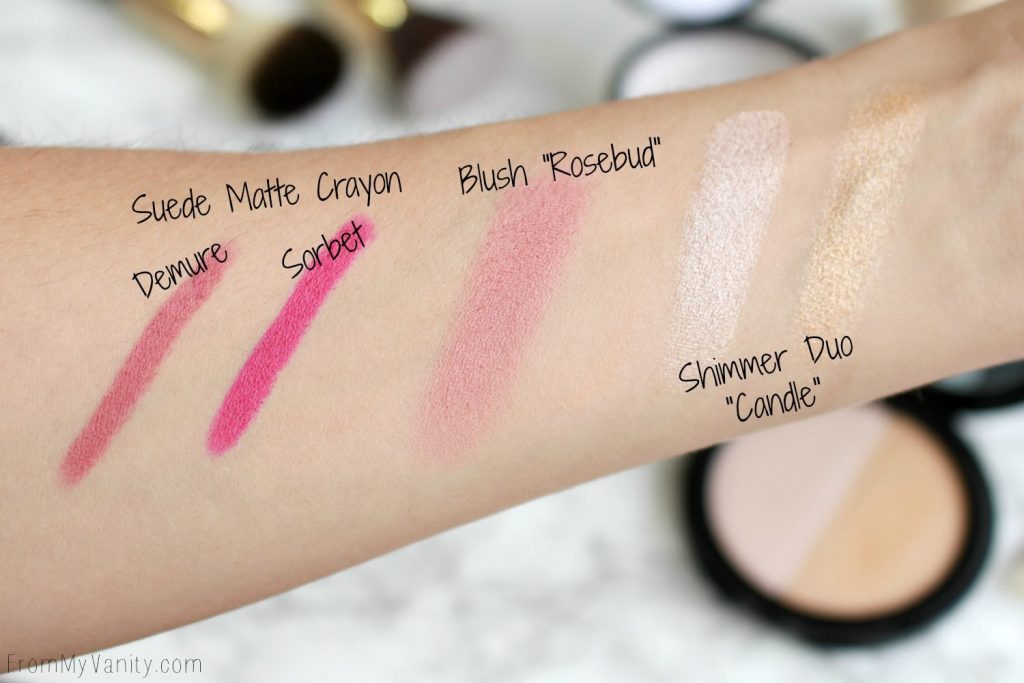 Date Night Makeup with Glo Minerals | Product Swatches