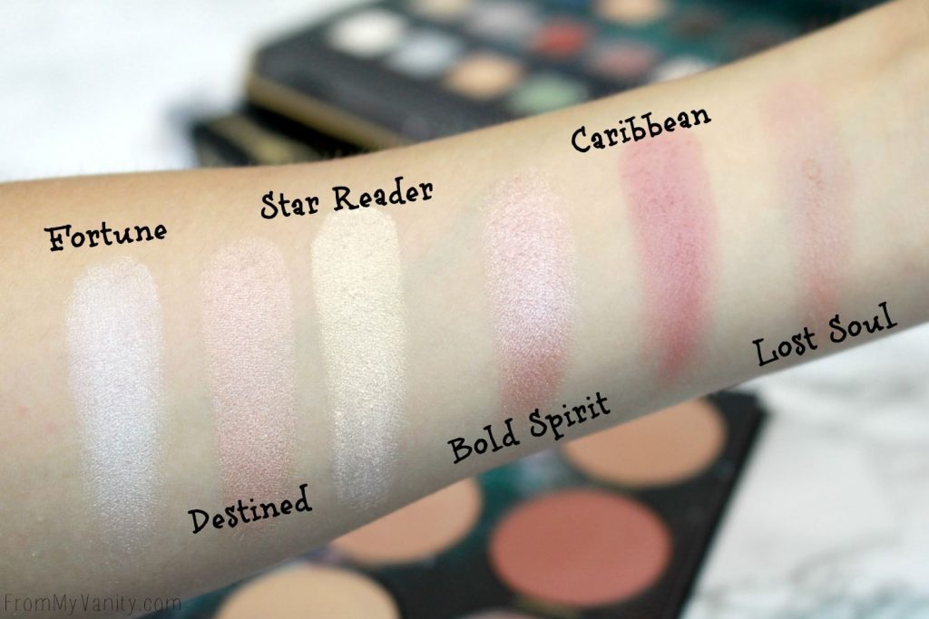LORAC + Pirates of the Caribbean Collection | Review, Swatches, and Demo | LIMITED EDITION | Cheek Palette Swatches