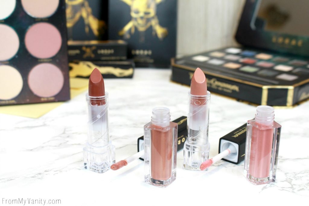 LORAC + Pirates of the Caribbean Collection | Review, Swatches, and Demo | MOD Lip Cream Duo | Nude Shades