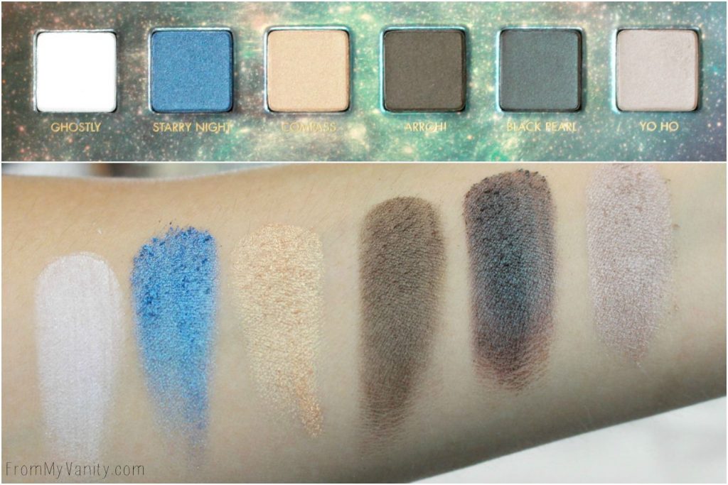 LORAC + Pirates of the Caribbean Collection | Review, Swatches, and Demo | Eyeshadow Palette | Swatches of First Row