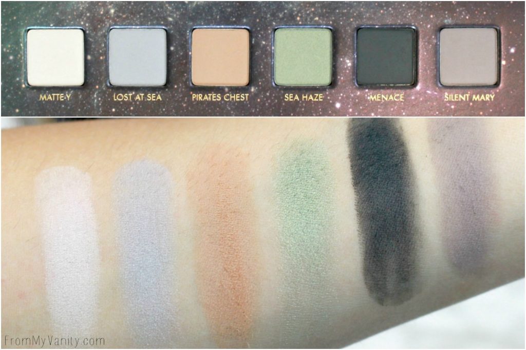 LORAC + Pirates of the Caribbean Collection | Review, Swatches, and Demo | LIMITED EDITION | Swatches of Third Row