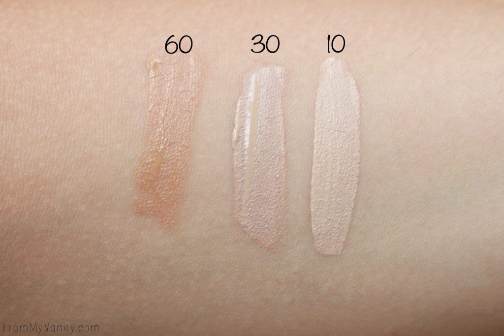 No7 Makeup | Reviews & Swatches | Radiant Glow Concealer Swatches | Colors 60, 30, 10