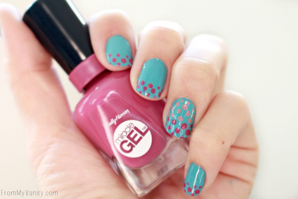 Easy Dotticure Nail Art | Tutorial | Sally Hansen Miracle Gel | Manicure