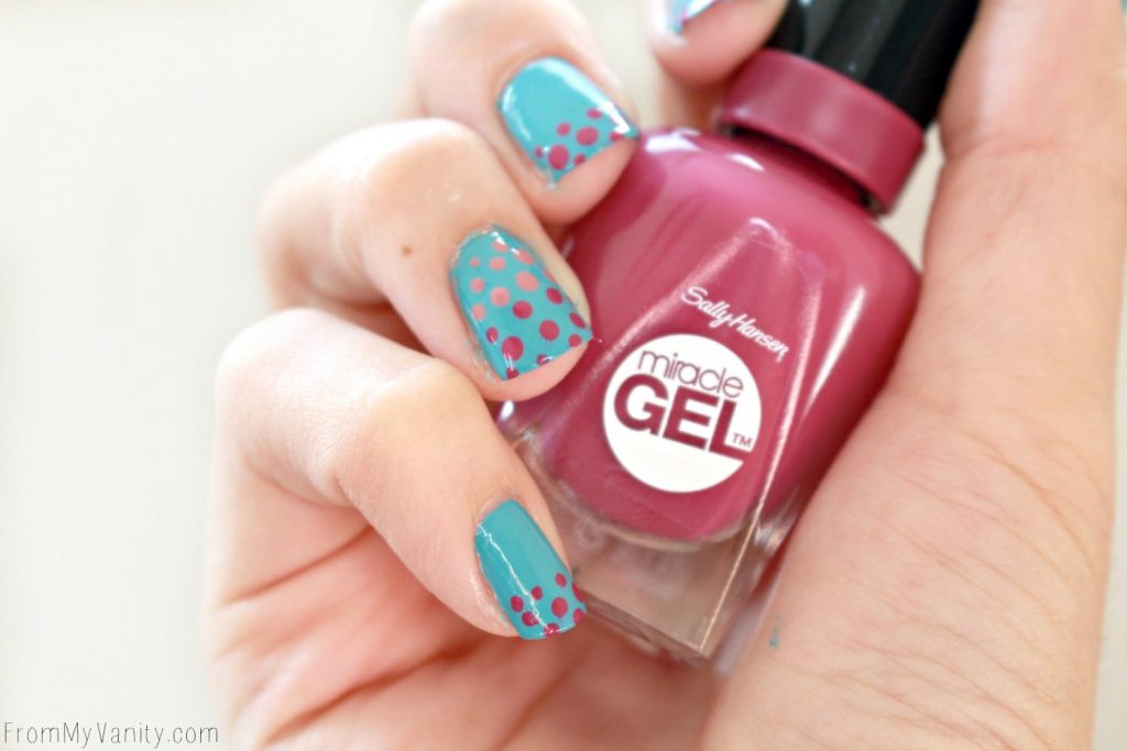 Easy Dotticure Nail Art | Tutorial | Sally Hansen Miracle Gel | Step-By-Step