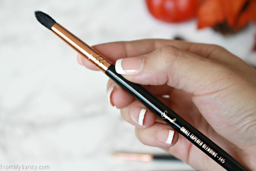 Sigma Beauty Ultimate Copper Eye Brush Set | Review | E45 Small Tapered Blending Brush