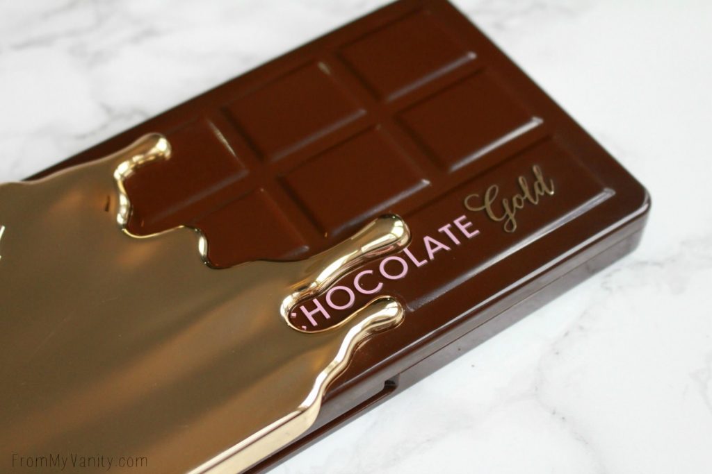 Too Faced Chocolate Gold Palette | Review & LIVE Eye Swatches | Gold drips
