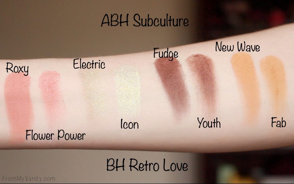 Dupe or Dud | ABH Subculture Palette vs Bad Habit Retro Love Palette | Eye Look Comparison! | Row 3 Swatches