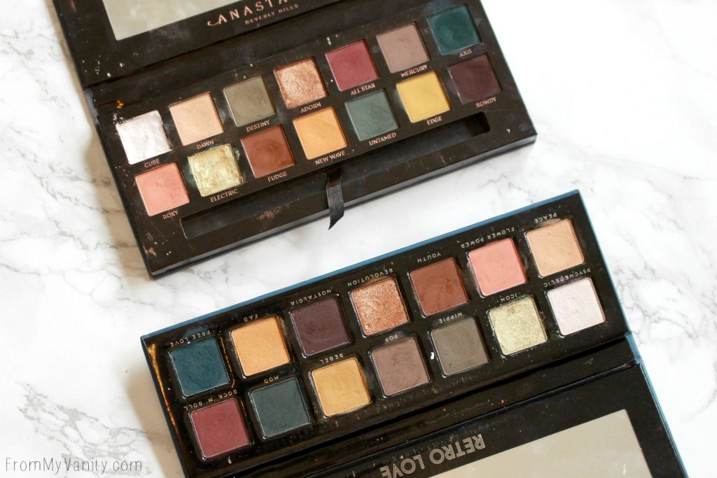 Dupe or Dud | ABH Subculture Palette vs Bad Habit Retro Love Palette | Eye Look Comparison! | Opened Palettes