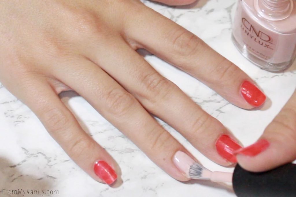 Easy Summer Nail Art with CND VINYLUX | Tutorial | Step 1 next polish