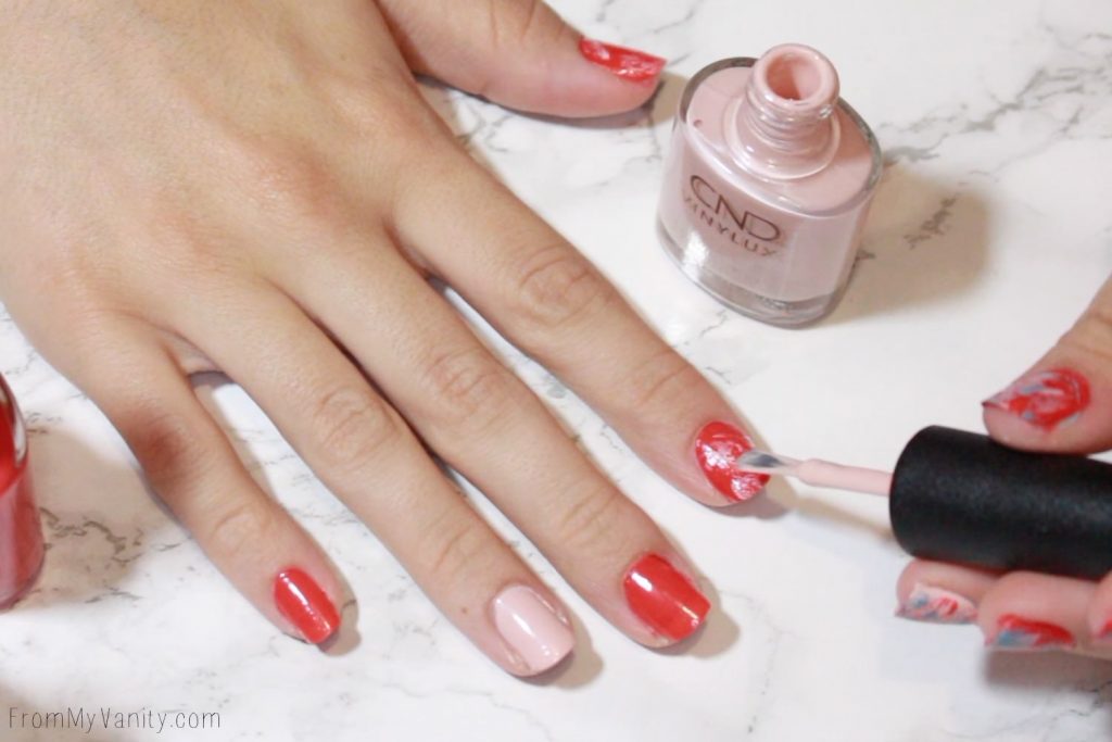 Easy Summer Nail Art with CND VINYLUX | Tutorial | Step 4 | First Color