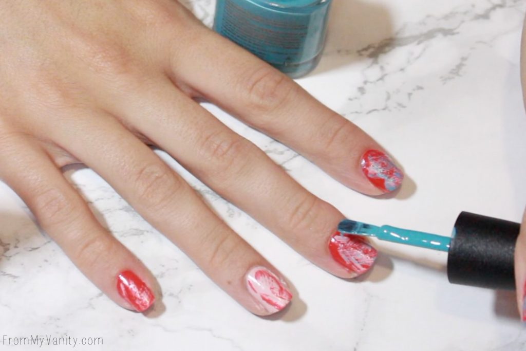 Easy Summer Nail Art with CND VINYLUX | Tutorial | Step 4 | Third Color