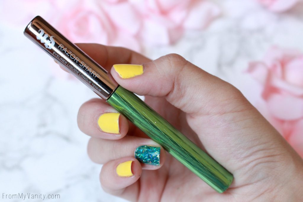 Dupe or Dud | Urban Decay Razor Sharp VS NYX Vivid Brights Liquid Liners | Razor Sharp in Kush