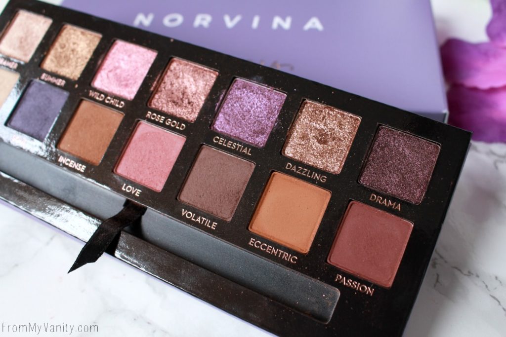 ABH Norvina Palette | Review, Swatches, + Tutorial | Anastasia Beverly Hills Norvina Palette | Close Up of Deep Shades