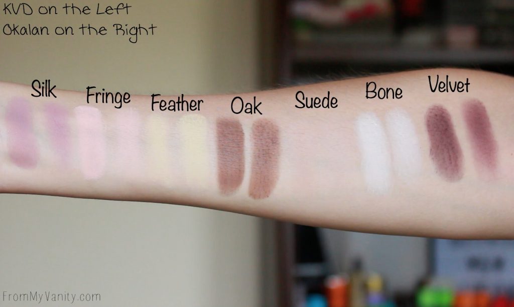 Dupe or Dud | KVD MetalMatte vs Okalan MatteMetal | Eye Look Comparison! | Swatches 4
